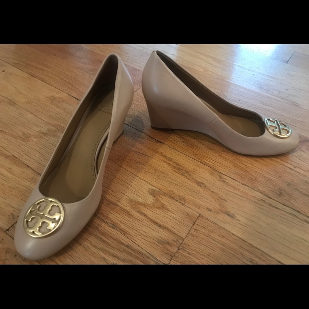 Tory Burch Nude/Pinkish Color Wedge Heels